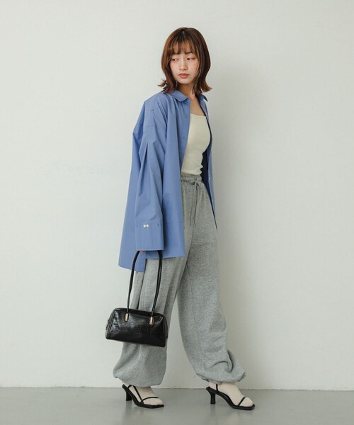 SENSE OF PLACE by URBAN RESEARCH（センスオブプレイスバイアーバンリサーチ）の「クロコライクスクエアバッグ（ハンドバッグ・レディース・BLACK/BROWN/ORANGE・one）」の5枚目の写真