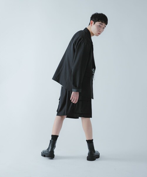 SENSE OF PLACE by URBAN RESEARCH（センスオブプレイスバイアーバンリサーチ）の「『撥水/防花粉』SKINProofダブルテーラードジャケット（テーラードジャケット・メンズ・BLACK/BROWN/BLUE GRAY・M/L）」の12枚目の写真