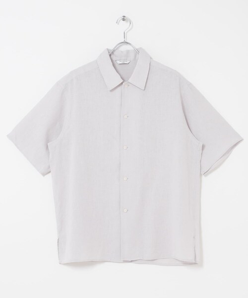 URBAN RESEARCH DOORS(アーバンリサーチドアーズ)の「カバーリングリネン キャンプカラーシャツ(シャツ/ブラウス・メンズ・L.GRAY/DARK NAVY/OLV CHECK・M/L)」の12枚目の写真