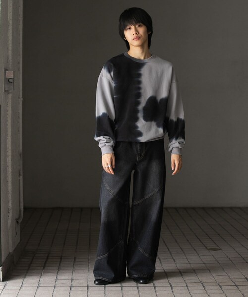 SENSE OF PLACE by URBAN RESEARCH（センスオブプレイスバイアーバンリサーチ）の「ブリーチクルーネックウェット（スウェット・メンズ・GREEN/BLACK/BURGUNDY・M/L）」の8枚目の写真