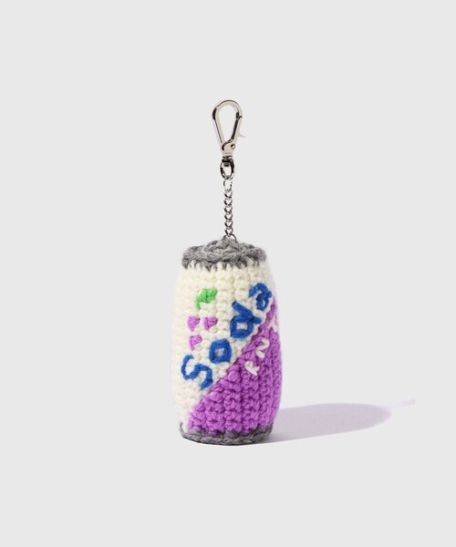 ADAM ET ROPE'（アダムエロペ）の「【RICE NINE TEN/ライス ナイン テン】HAND KNITTING SODA CAN KEY RING（キーホルダー・メンズ・パープル/オレンジ・F）」の5枚目の写真
