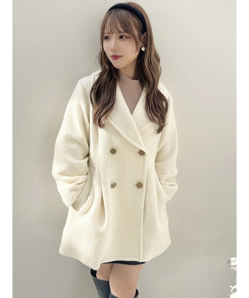 dazzlin（ダズリン）の「ミドルコクーンツイードコート（その他