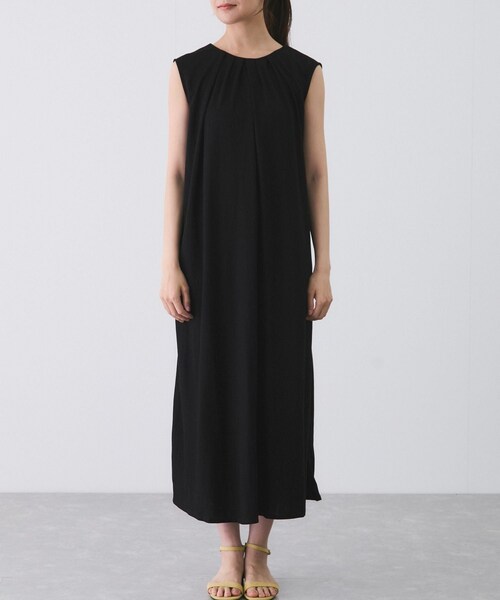 Jayro（ジャイロ）の「リネンライクカノコワンピース（ワンピース・レディース・ブラック/カーキ/ブルー系・M）」の22枚目の写真