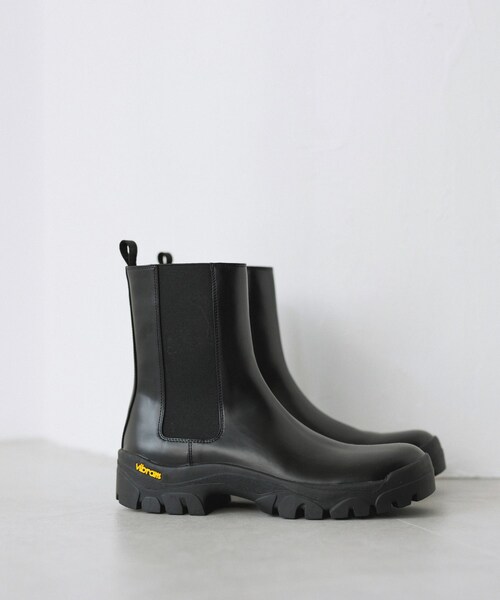 ADAM ET ROPE'（アダムエロペ）の「オールウェザーVibramソールサイドゴアブーツ（ブーツ・レディース・ブラック/オフホワイト・36.0/37.0/38.0）」の7枚目の写真