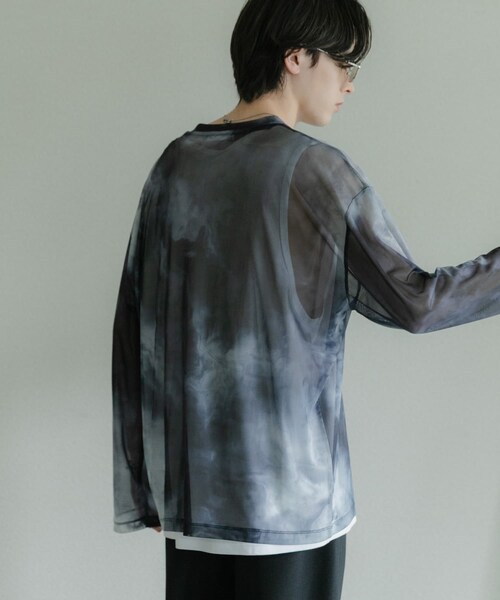 SENSE OF PLACE by URBAN RESEARCH(センスオブプレイスバイアーバンリサーチ)の「アソートシアーロングTシャツ(その他トップス・メンズ・BLACK/BLK MARBLE/KHK MARBLE/BLU MARBLE・M/L)」の19枚目の写真