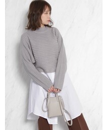 dazzlin | ショートニットシャツチュニック(ニット/セーター)