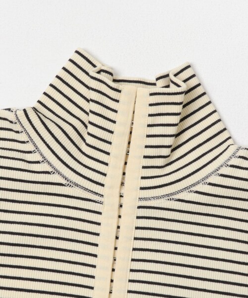 KBF（ケイビーエフ）の「タートルホックボーダートップス（Tシャツ/カットソー・レディース・IVORY×BLK/CCL×IVORY/BROWN×NVY・One）」の15枚目の写真