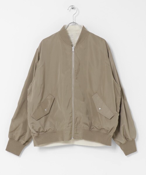 URBAN RESEARCH Sonny Label（アーバンリサーチサニーレーベル）の「『WEB限定』リバーシブルオーバーMA-1（MA-1・レディース・KHK×BLK/OFF×BEG・Free）」の18枚目の写真