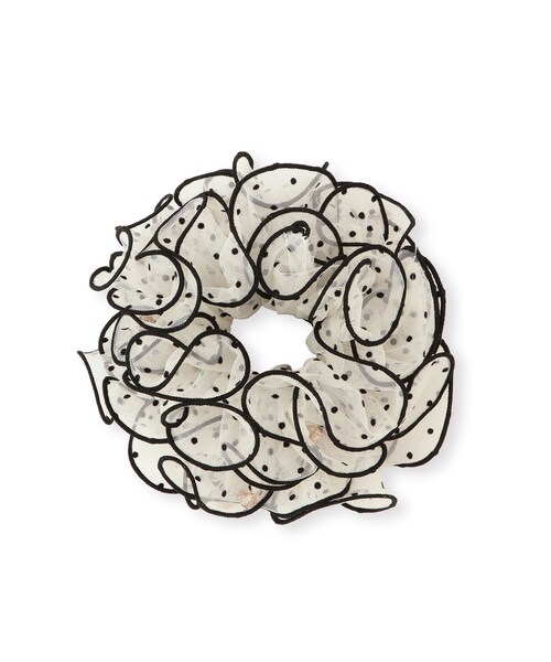 VIS（ビス）の「シアードットボリュームシュシュ（シュシュ・レディース・ブラック/ホワイト・F）」の13枚目の写真