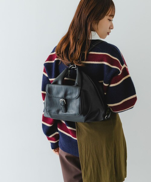 RODE SKO（ロデスコ）の「2WAYショルダーリュック（バックパック/リュック・レディース・BLACK/BROWN・One）」の5枚目の写真