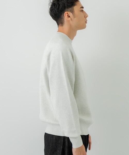 URBAN RESEARCH（アーバンリサーチ）の「綿カシミヤスウェットニット（ニット/セーター・メンズ・GRAY/KHAKI/OATMEAL/NAVY・M/L）」の16枚目の写真
