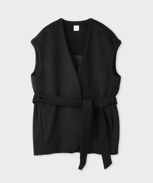 ROPE'（ロペ）の「【一部店舗限定】【REALM（レルム）】BELTED OVER GILET｜ジレ（その他アウター・レディース・オフホワイト/ブラック・38）」の8枚目の写真
