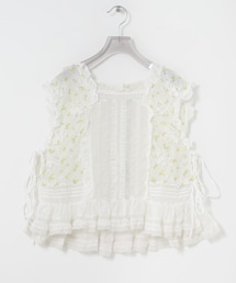 URBAN RESEARCH | crinkle crinkle crinkle SHEER FLOWER VEST BLOUSE(シャツ/ブラウス)