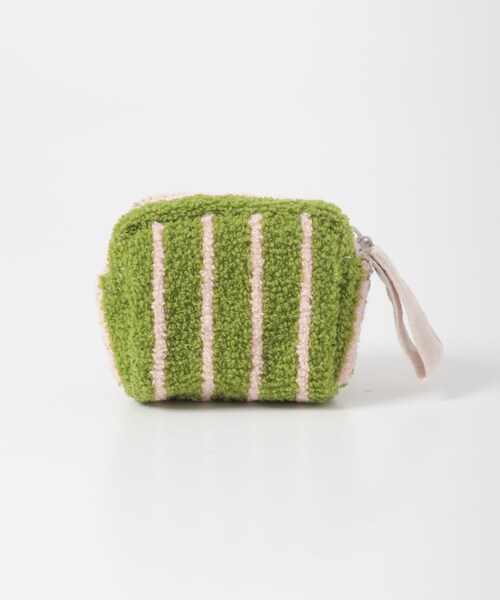 URBAN RESEARCH DOORS（アーバンリサーチドアーズ）の「beej　LOOP MINI POURCH CHARM（ポーチ・レディース・CHOCOLATE/GREEN・One）」の2枚目の写真