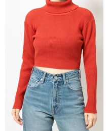EVRIS | タートルショートニットトップス(ニット/セーター)