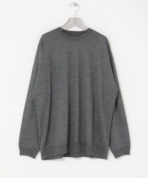 URBAN RESEARCH(アーバンリサーチ)の「new basic WASHABLE MERINO WOOL CREW-NECK(ニット/セーター・メンズ・BLACK/CHARCOAL/BROWN・M/L/XL)」の21枚目の写真