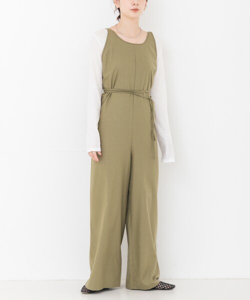 URBAN RESEARCH(アーバンリサーチ)の「BASERANGE OTAY JUMPSUIT(つなぎ/オールインワン・レディース・LUA GREEN・S)」の2枚目の写真