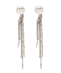 LAGUNAMOON | LADYフェイクパールガラスチェーンイヤリング(イヤリング)