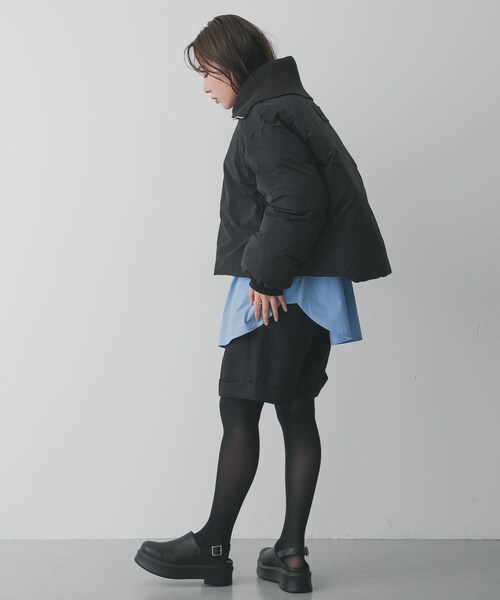 SENSE OF PLACE by URBAN RESEARCH(センスオブプレイスバイアーバンリサーチ)の「ビッグカラーショートパフジャケット(その他アウター・レディース・GREIGE/BLACK/KHAKI・One)」の9枚目の写真