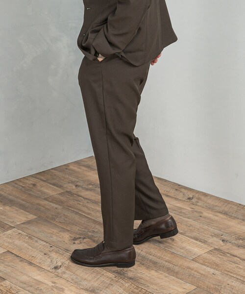 URBAN RESEARCH DOORS(アーバンリサーチドアーズ)の「LIFE STYLE TAILOR ウールライクツイルコンフォータブルパンツ(スラックス・メンズ・NAVY/OLV BROWN/BLUE GRAY・S/M/L/XL)」の19枚目の写真