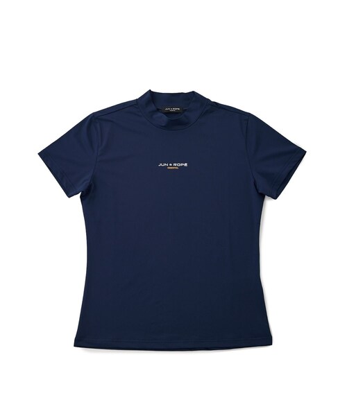 ROPE'(ロペ)の「【ESSENTIAL】半袖モックネックシャツ/UV・吸水速乾(Tシャツ/カットソー・レディース・ブラック/ホワイト/ネイビー/ラベンダー・L/M/XL)」の7枚目の写真