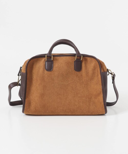 KBF（ケイビーエフ）の「パイルボストンBAG（ボストンバッグ・レディース・CAMEL/CHARCOAL・One）」の9枚目の写真