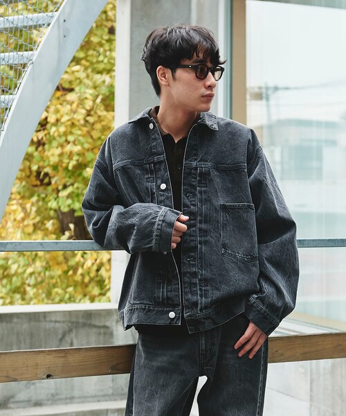 URBAN RESEARCH DOORS（アーバンリサーチドアーズ）の「USED 13.3oz デニムジャケット（デニムジャケット・メンズ・INDIGOUSED/BLACK USED・M/L）」の7枚目の写真