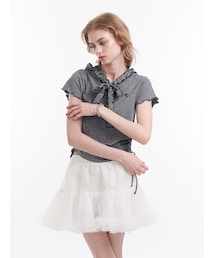 jouetie | フリルカットフーディー(Tシャツ/カットソー)