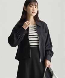 nissen | ＜大きいサイズ＞ 【美極】フロントジップシャツジャケット(ジャケット/アウター)