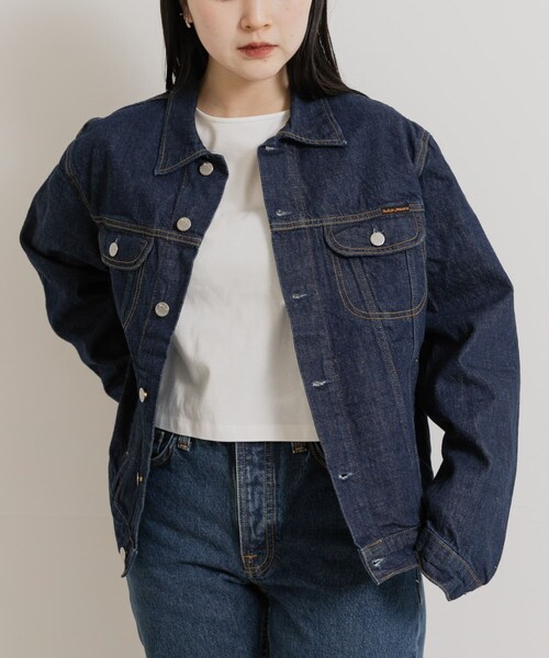 THE GOODLAND MARKET（ザグッドランドマーケット）の「NUDIE JEANS　Danny 40s Redcast DENIM JACKET（デニムジャケット・メンズ・D.Blue・S/M/L）」の5枚目の写真