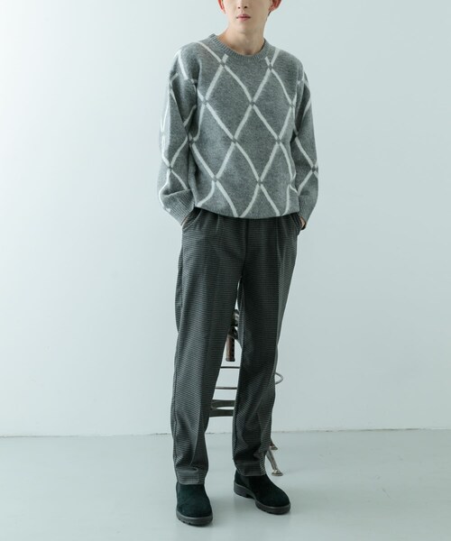 ITEMS URBANRESEARCH(アイテムズ アーバンリサーチ)の「ガンクラブチェック テーパードパンツ(その他パンツ・メンズ・BLK/BEG/BRN・M/L)」の7枚目の写真