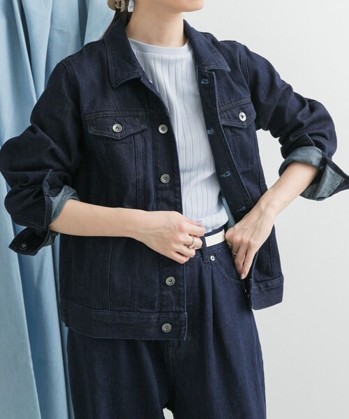 URBAN RESEARCH DOORS（アーバンリサーチドアーズ）の「Denim Jacket（デニムジャケット・レディース・INDIGO/ONE WASH・M）」の18枚目の写真