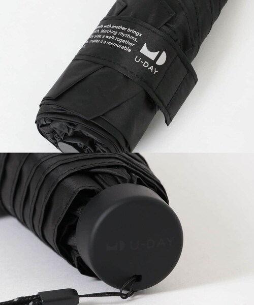 SMELLY（スメリー）の「『晴雨兼用』because　ユニセックス オールウェザーミニマル（長傘・レディース・GRY/BLK・Free）」の13枚目の写真