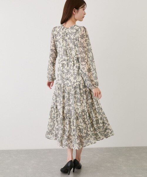 Jayro（ジャイロ）の「花柄長袖ワンピース（ワンピース・レディース・ブラック系/ホワイト系・F）」の21枚目の写真