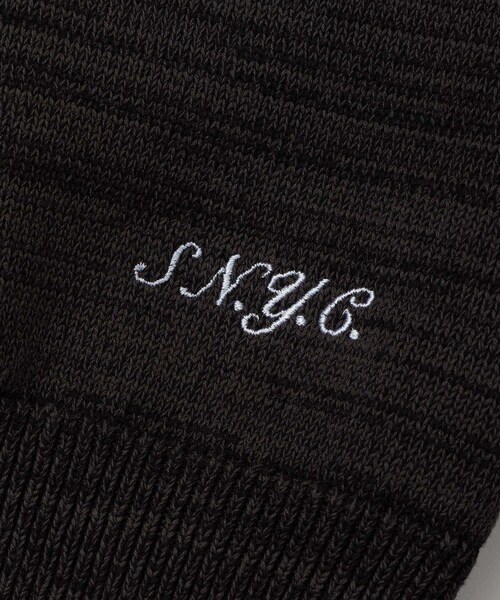 Saturdays NYC（サタデーズ ニューヨークシティ ）の「Rugger Polo Sweater（スウェット・レディース・チャコール/レンガ・L/M/S/XL）」の22枚目の写真