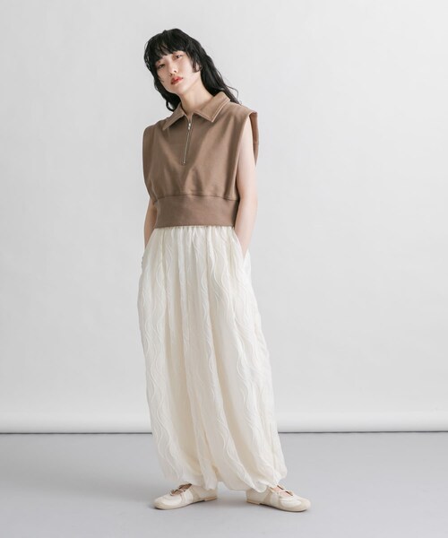 KBF（ケイビーエフ）の「ショルダータックZIPスウェット（スウェット・レディース・NAVY/TOP GRAY/BROWN・one）」の16枚目の写真
