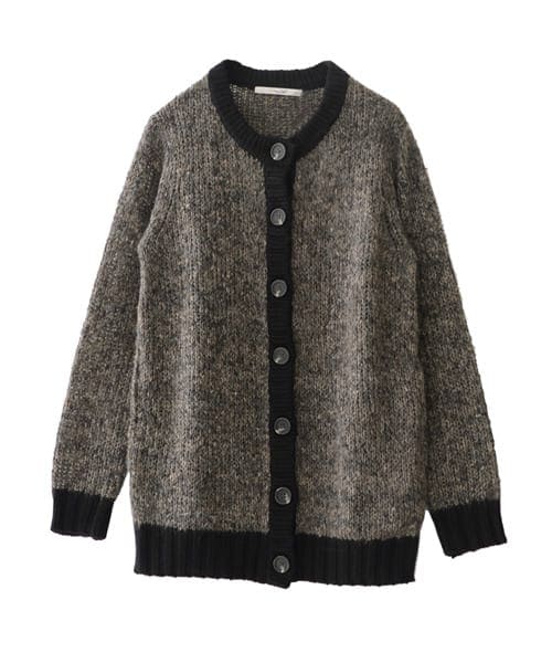 美品△定価4.7万△SLOANE / 12Gメリノウールミラノリブガウン△グレー