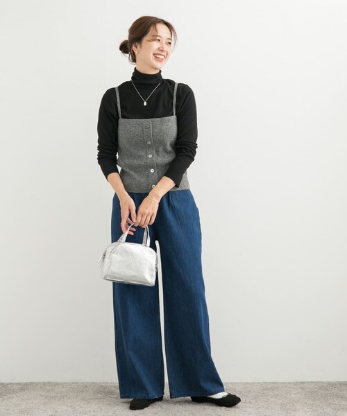 URBAN RESEARCH DOORS(アーバンリサーチドアーズ)の「リブニットビスチェ(その他トップス・レディース・杢CHARCOAL/BEIGE・M)」の11枚目の写真