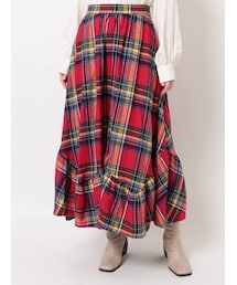 merry jenny | リボンチェックフレアスカート(スカート)