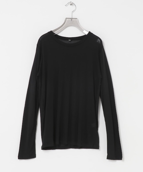URBAN RESEARCH(アーバンリサーチ)の「BASERANGE LONG SLEEVE T-SHIRTS(Tシャツ/カットソー・レディース・BLACK/OCULAR/HAPTIC・S)」の1枚目の写真