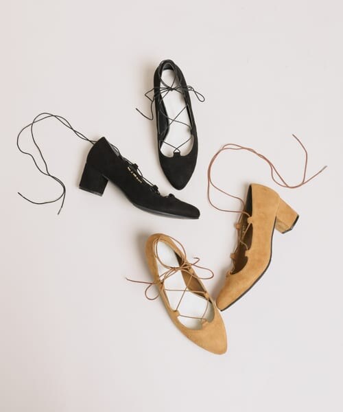 SENSE OF PLACE by URBAN RESEARCH（センスオブプレイスバイアーバンリサーチ）の「レースアップヒールパンプス∴（パンプス・レディース・BLACK/CAMEL・36/37/38）」の14枚目の写真