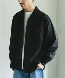 URBAN RESEARCH DOORS | ジャージメルトンオープンカラーシャツ(シャツ/ブラウス)
