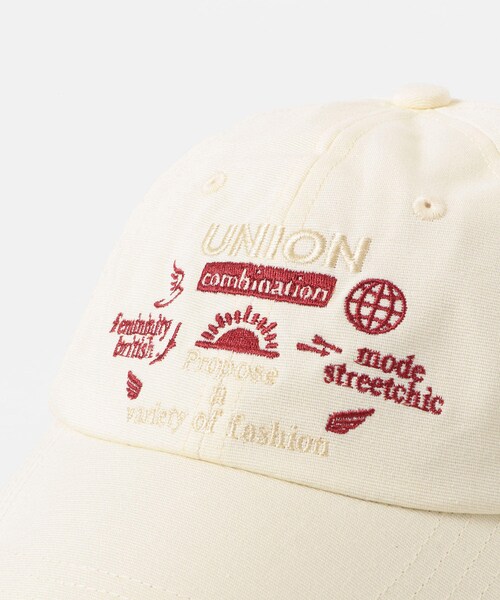 KBF（ケイビーエフ）の「バイカラーエンブロイダリーCAP（キャップ・レディース・IVORY/MOSS GREEN/NAVY・one）」の11枚目の写真
