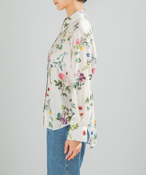 URBAN RESEARCH ROSSO（アーバンリサーチロッソ）の「ボタニカルプリントデザインシャツ（シャツ/ブラウス・レディース・OFF/BLACK・Free）」の12枚目の写真