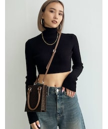 EMODA | ハイネッククロップニット(ニット/セーター)
