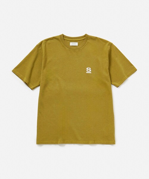 Saturdays NYC(サタデーズ ニューヨークシティ )の「Pigment Dyed/S Relax SS Tee(Tシャツ/カットソー・メンズ・オフホワイト/ネイビー/イエロー系・L/M/S/XL)」の19枚目の写真