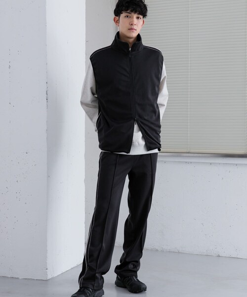 SENSE OF PLACE by URBAN RESEARCH（センスオブプレイスバイアーバンリサーチ）の「トラックジャージラインベスト（ベスト・メンズ・BLACK/BROWN・M/L）」の14枚目の写真