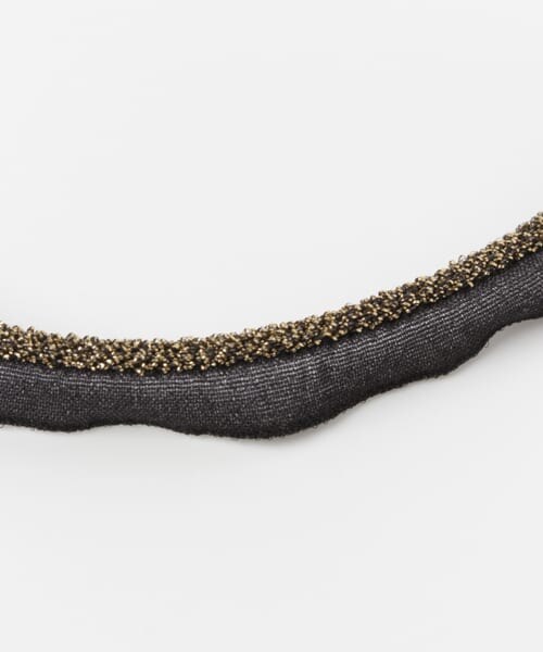 SENSE OF PLACE by URBAN RESEARCH（センスオブプレイスバイアーバンリサーチ）の「グリッターラインチョーカー（ネックレス・レディース・WHITE/BLACK・-/-0）」の5枚目の写真