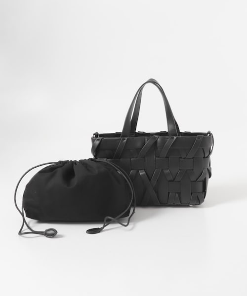 URBAN RESEARCH ROSSO（アーバンリサーチロッソ）の「KOMOREBI MUSEUM　MESH BAG（ハンドバッグ・レディース・IVORY/BLACK・-）」の2枚目の写真