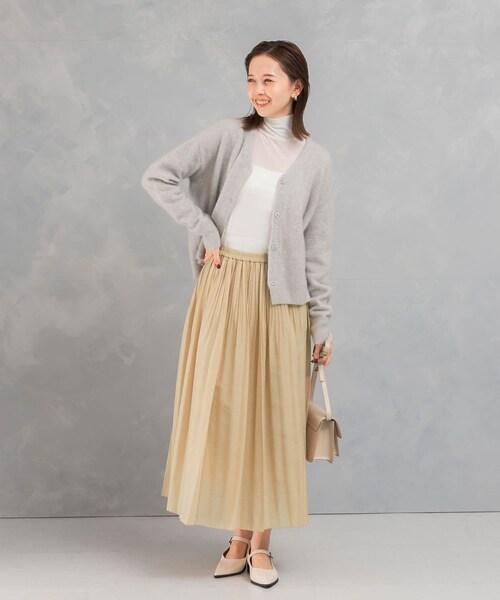 URBAN RESEARCH ROSSO（アーバンリサーチロッソ）の「オーガンジープリーツスカート（スカート・レディース・OFF WHITE/YELLOW・FREE）」の14枚目の写真